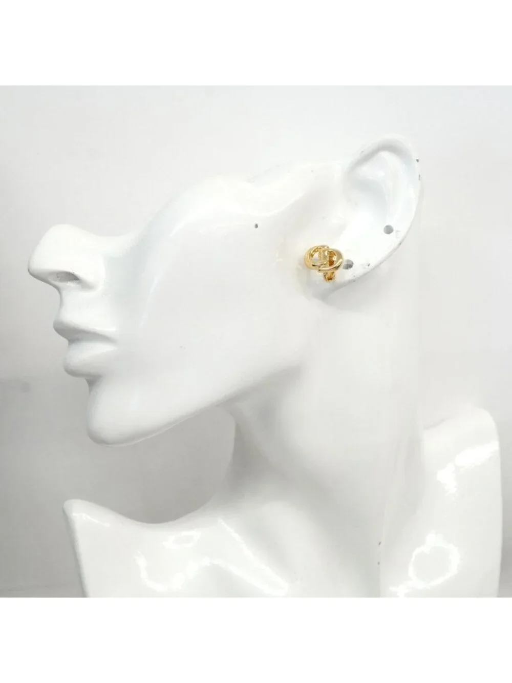Dior Earrings CD Logo Gold Plated